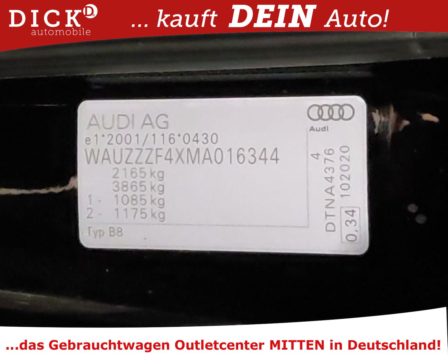 Fahrzeugabbildung Audi A4 Av 35d S-Tr  LED/NAVI/PANO/SHZ/MEMO/RFK/8Fa