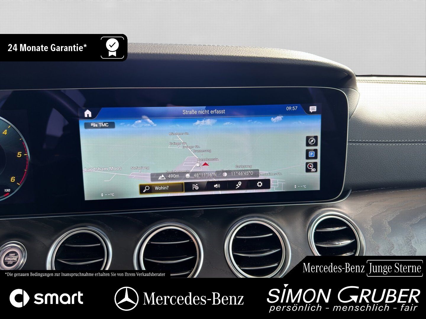 Fahrzeugabbildung Mercedes-Benz E 220 d 4M AMG Line IntExt Widescreen LED Kamera