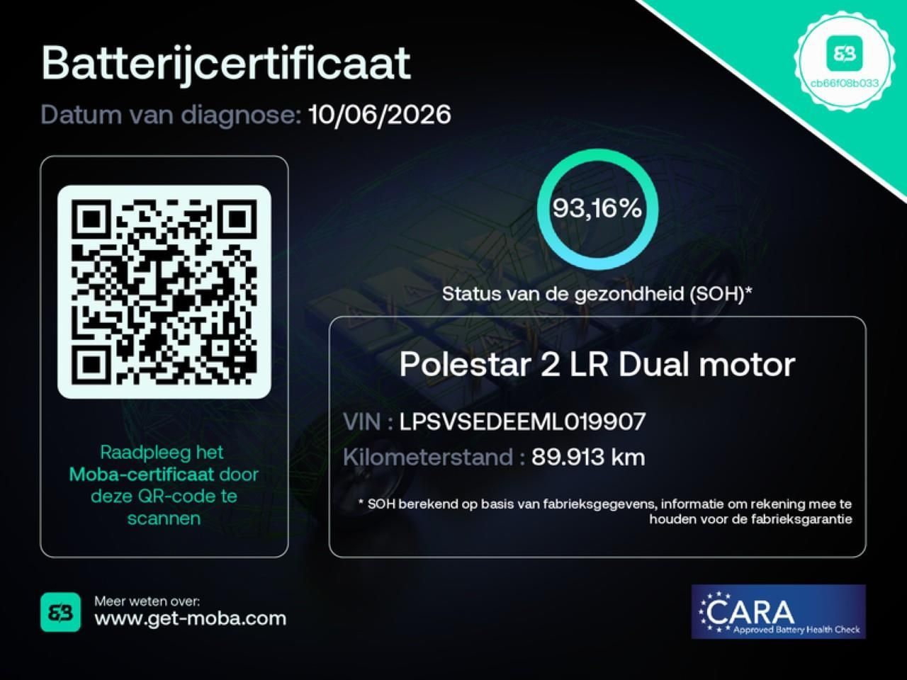 Polestar 2 Long Range Dual motor 408PK 78kWh 93.1% SoH [ imagem 2