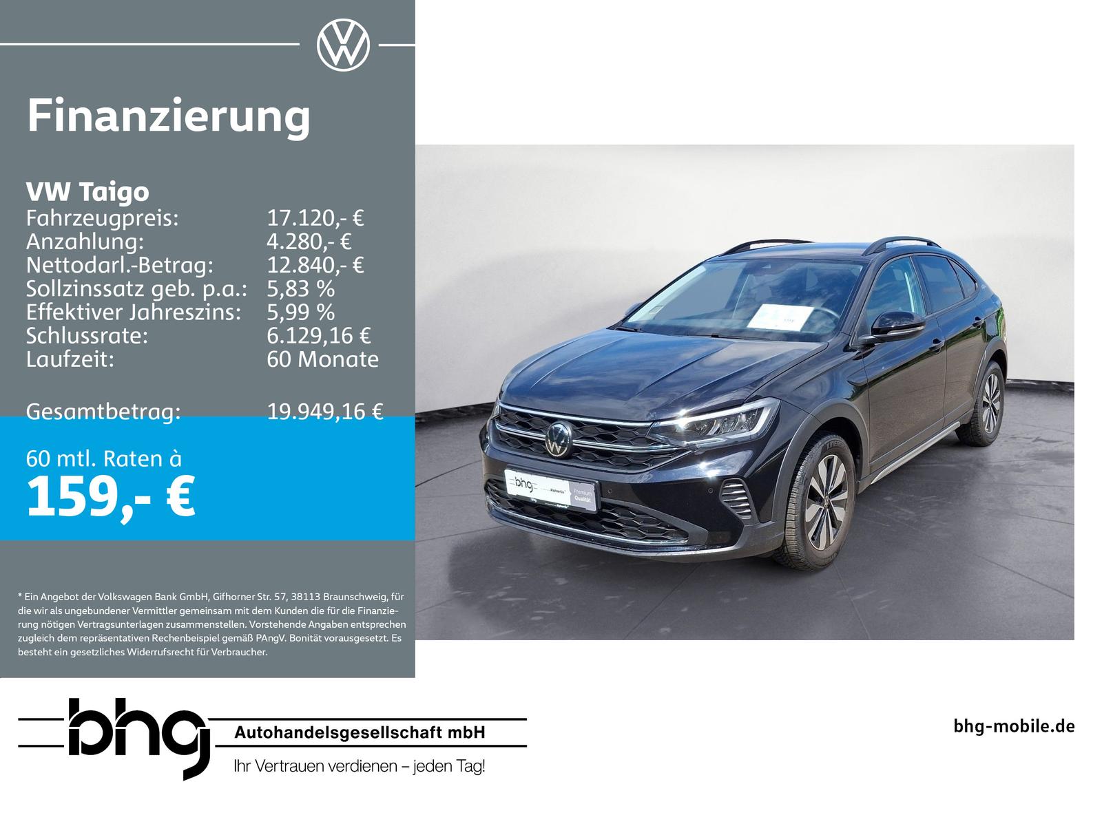 Volkswagen Taigo Life GOAL 1,0 TSI OPF