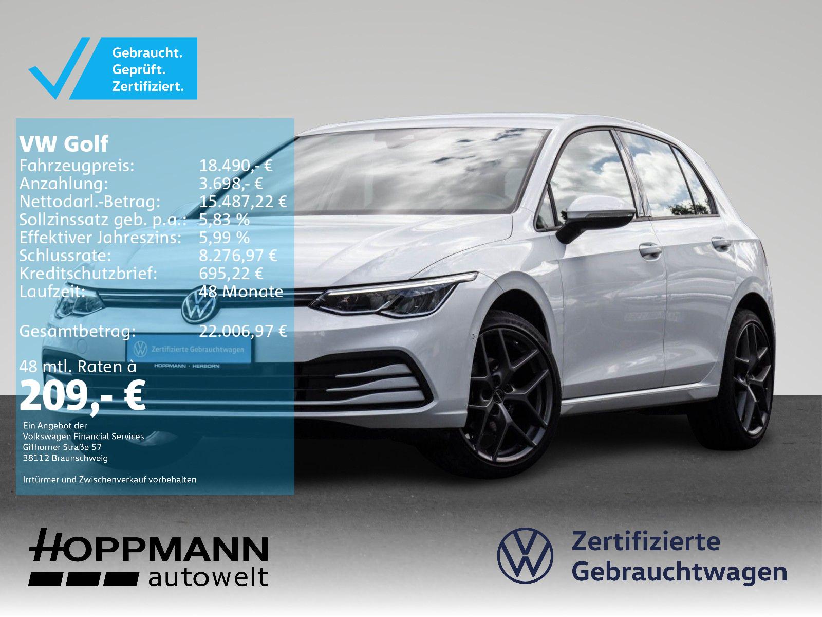 Volkswagen Golf VIII 1.5 TSI Life ACC Side Assist Navi