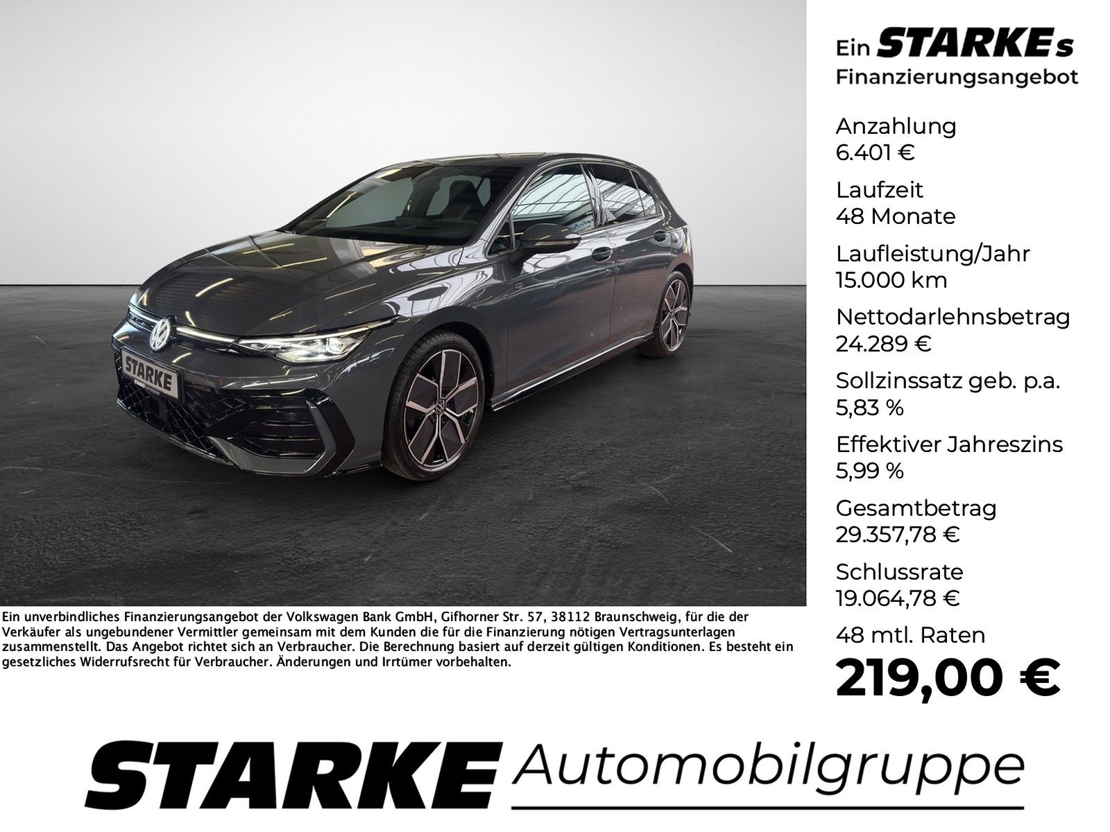 Volkswagen Golf 1.5 eTSI DSG R-Line  HeadUp AHK Navi LED Ka