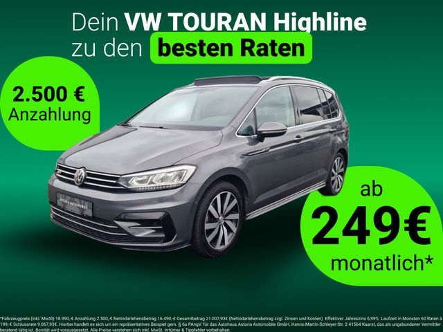 Volkswagen Touran R-Line Highline AHK 7-SItzer ACC Pano LED