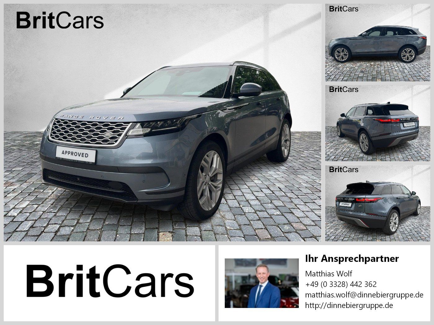 Land Rover Range Rover Velar P400e 360-CAM ACC CAM DynLicht