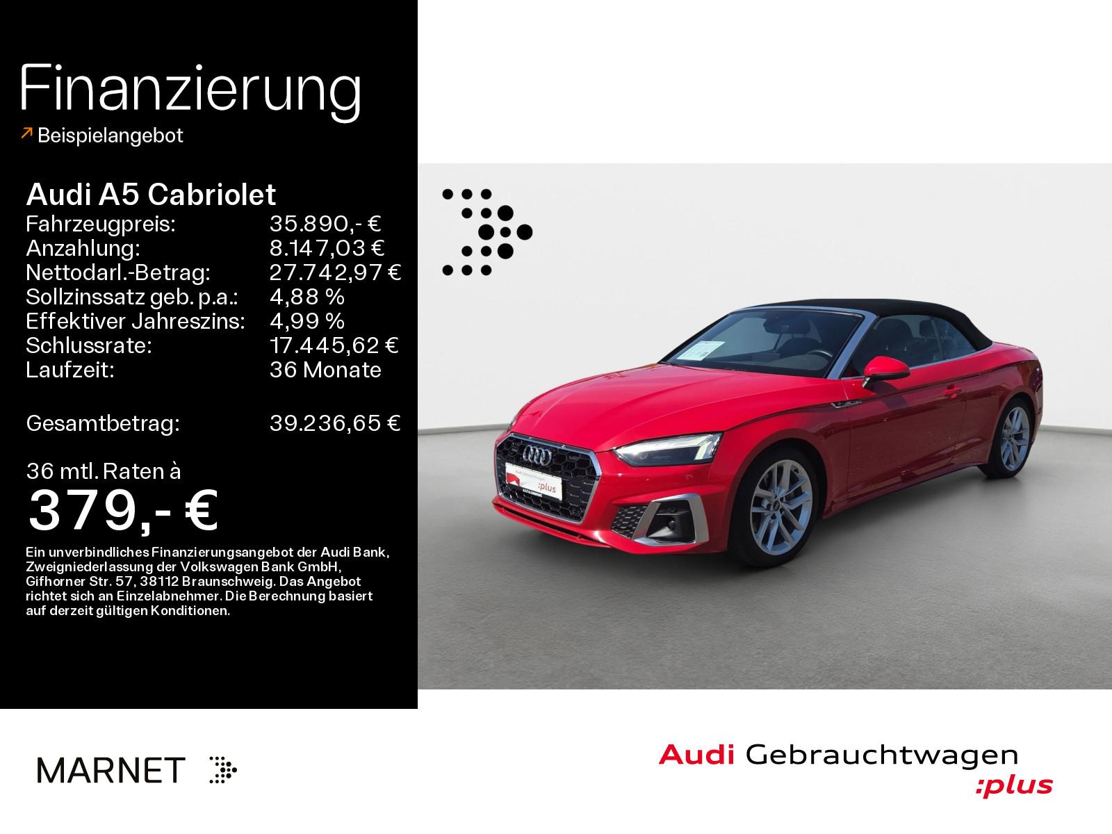 Audi A5 Cabriolet S line 40 TDI quattro*Matrix*AHK*Si
