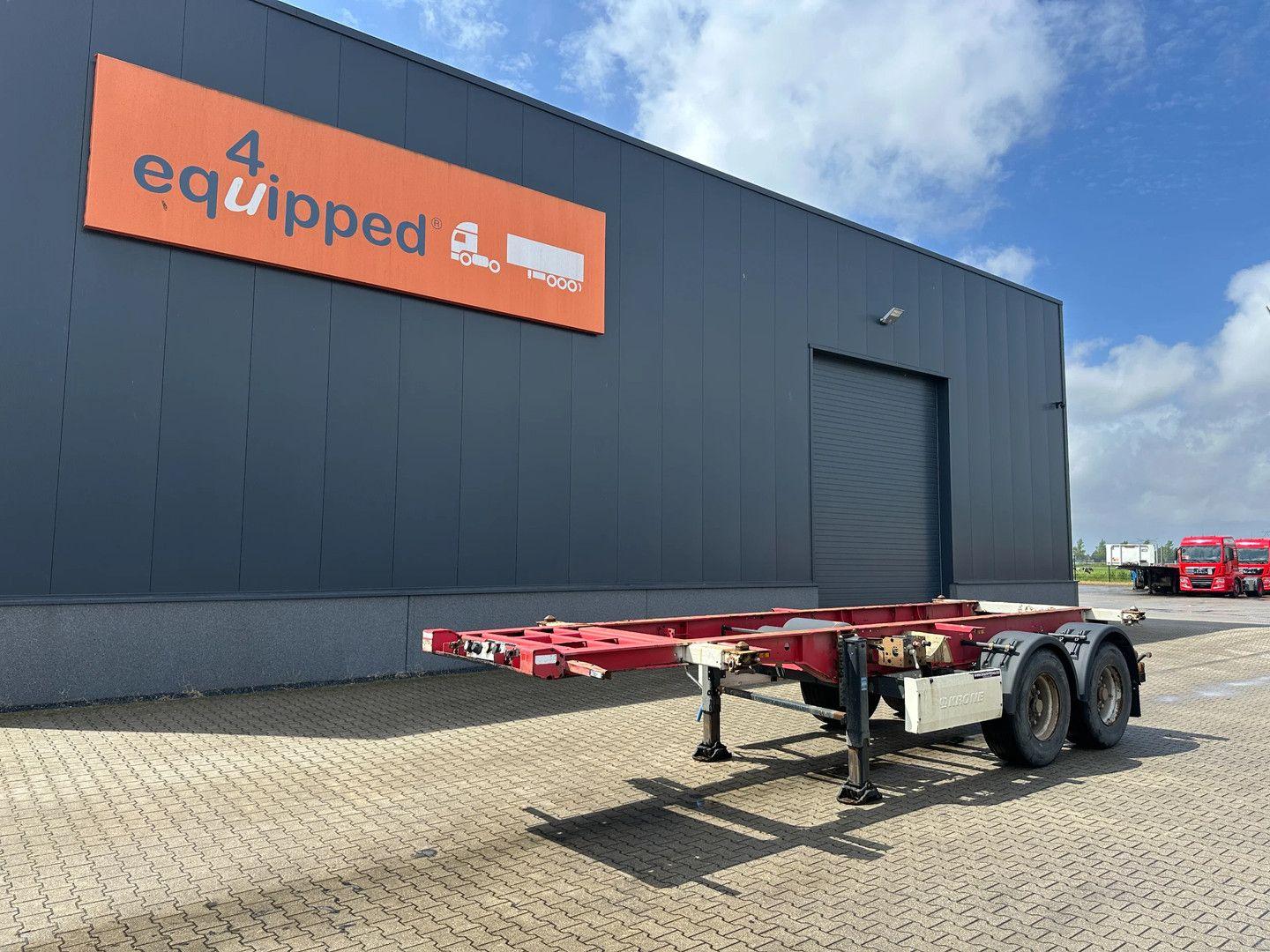 Krone 2-axle 20FT chassis / BPW + drumbrakes, / airsus