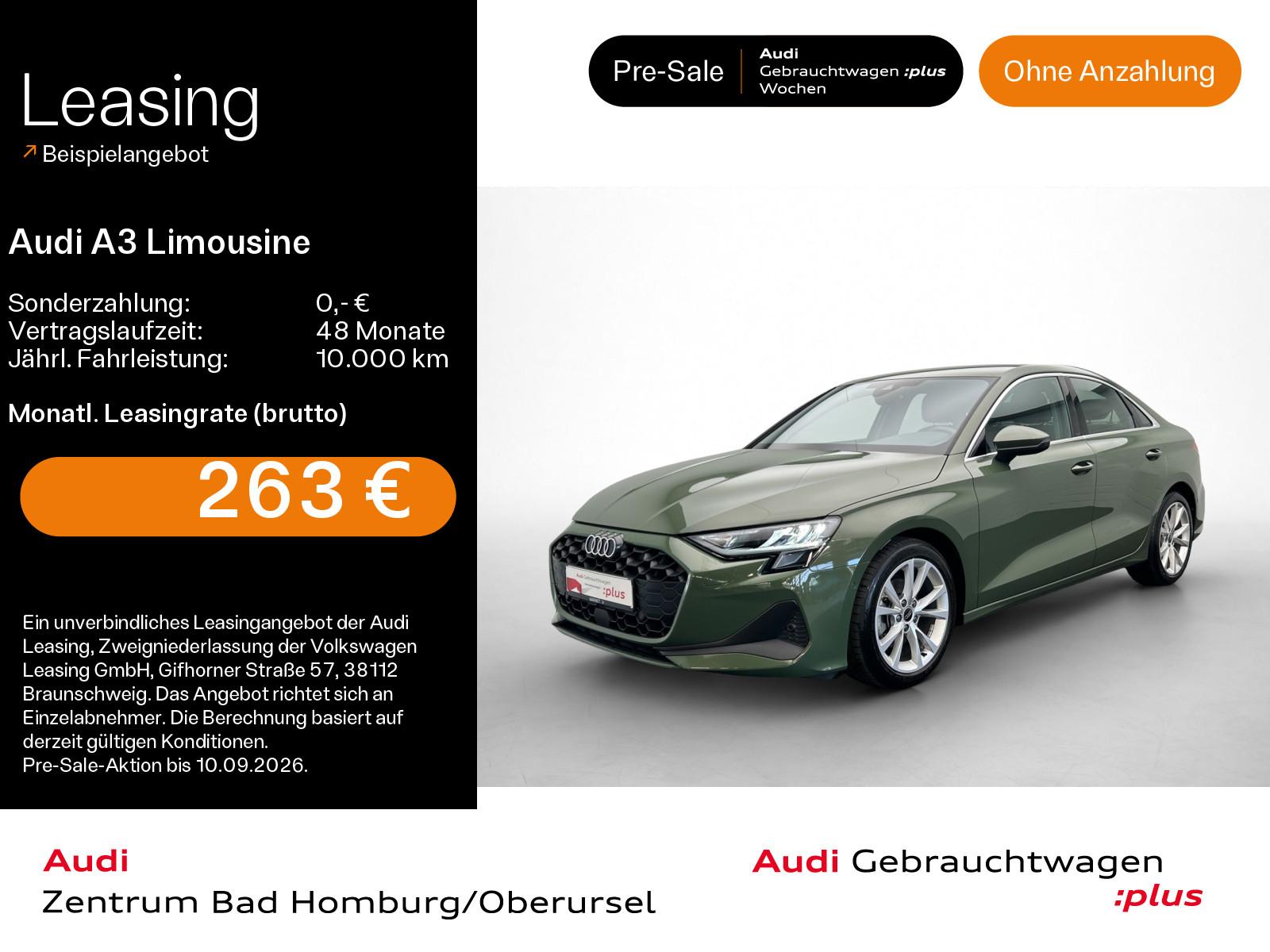 Audi A3 Limousine 30 TFSI*LED*Virtual*Navi+*Kamera*AC