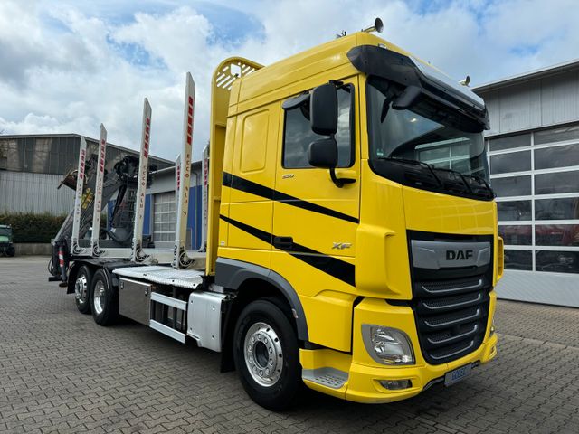 DAF XF 530 6x2 Holztransport Kran PENZ 15Z9.50 *Anh.