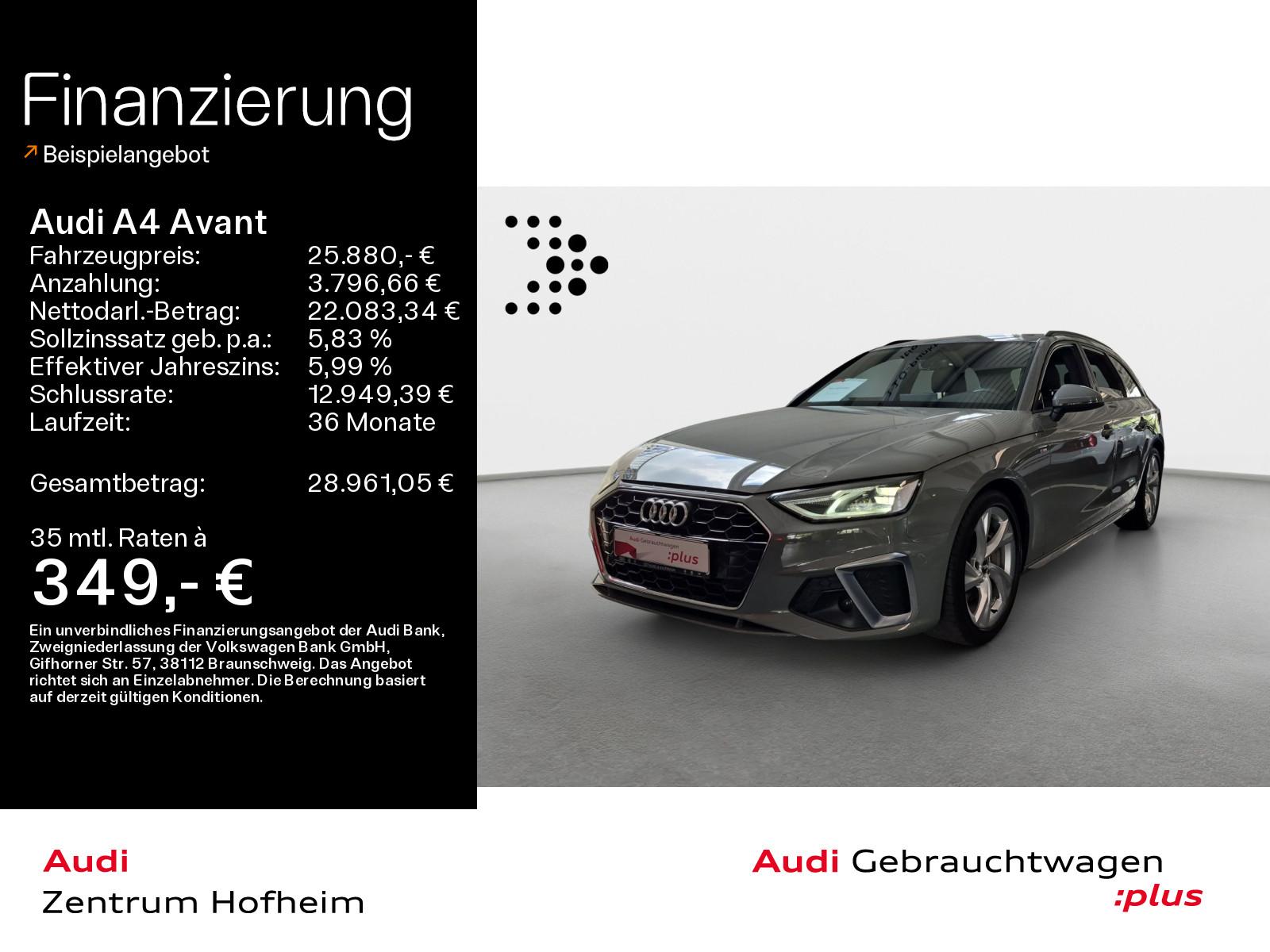 Audi A4 Avant 40 TFSI 2x S line S tro*LED*Navi+*Sport