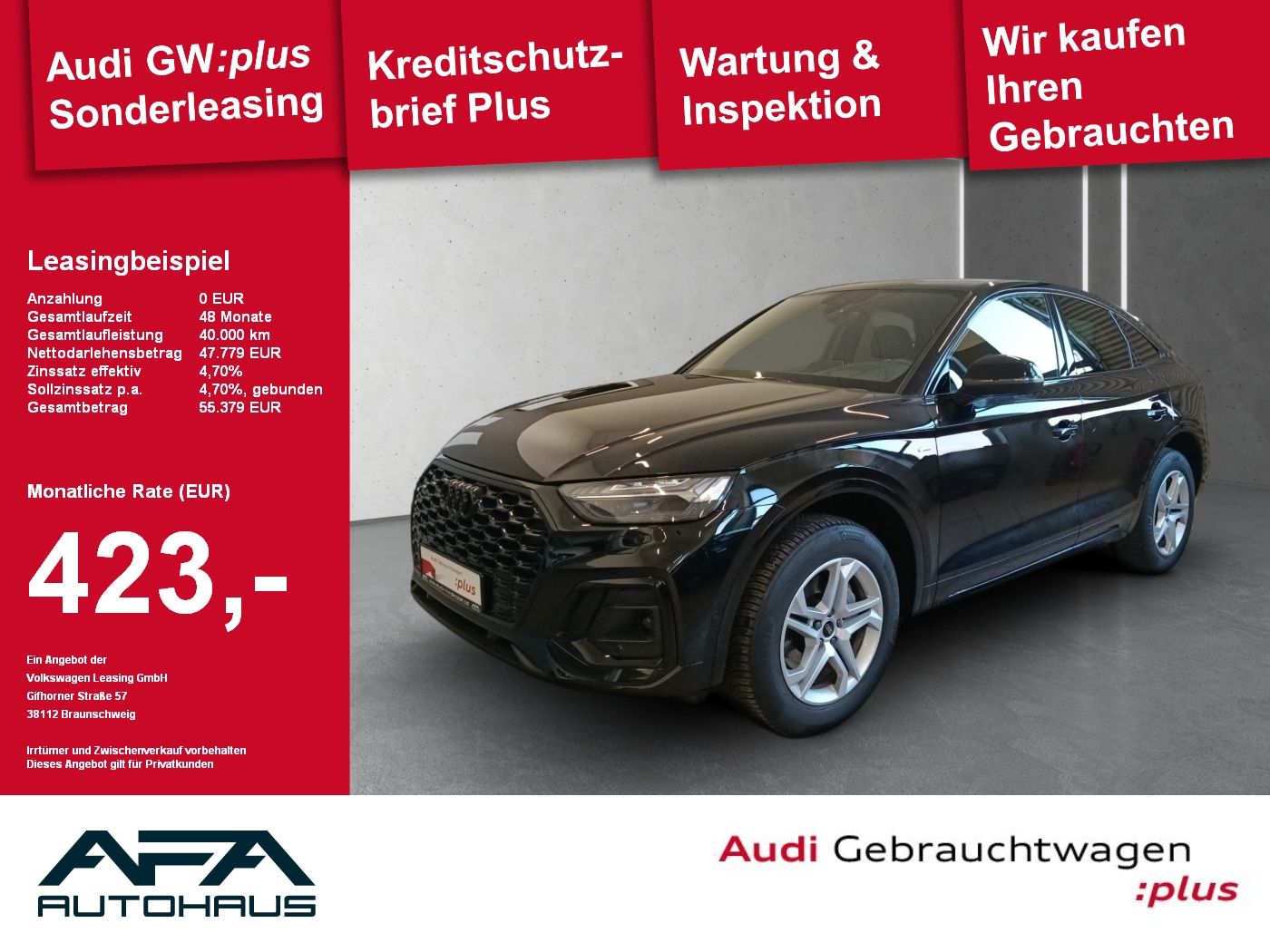 Audi Q5 Sportback 40 TFSI qu. S-Line*360°*AHK*Matrix
