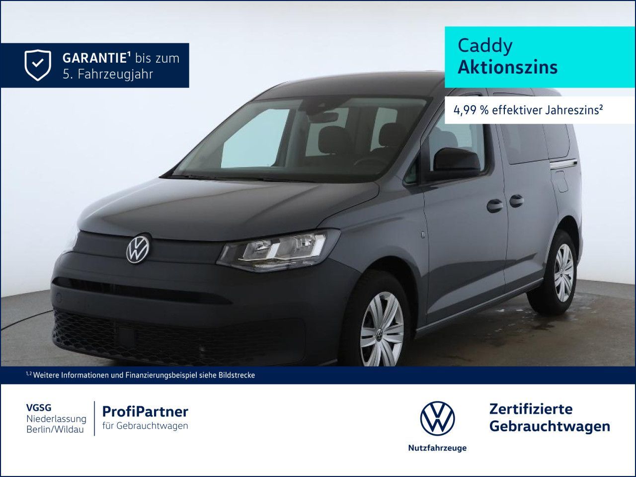 Volkswagen Caddy VorbAHK Alarm PDC RFK AGR ACC Bluetooth