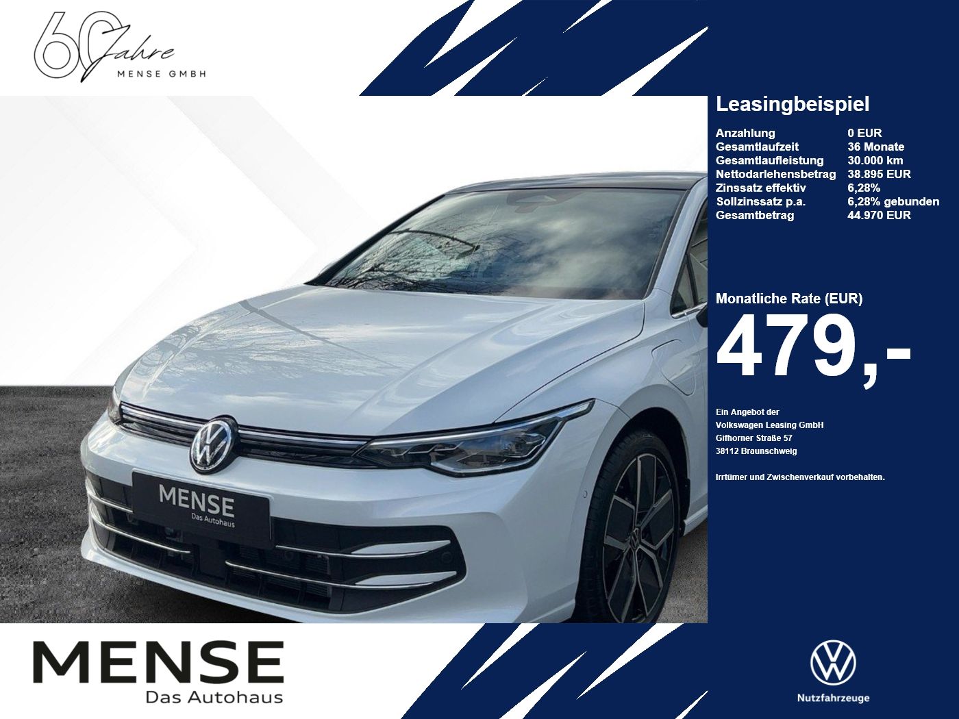 Volkswagen Golf Style 1.5 l eHybrid OPF / 85 kW (116 PS) 6-