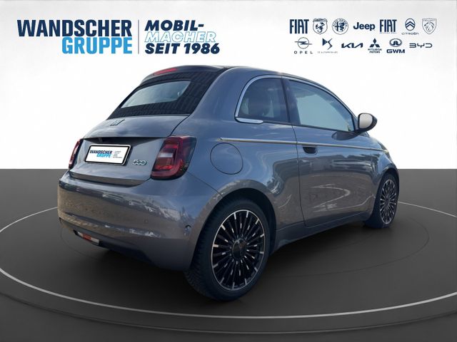 Fiat 500 e Cabrio La Prima 360+Kam.+KeyLess+LED+Navi