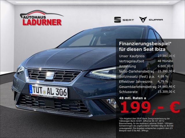 Ibiza FR 1,0 TSI DSG *LED+NAVI+KAM+SHZ+PDC+ALU*