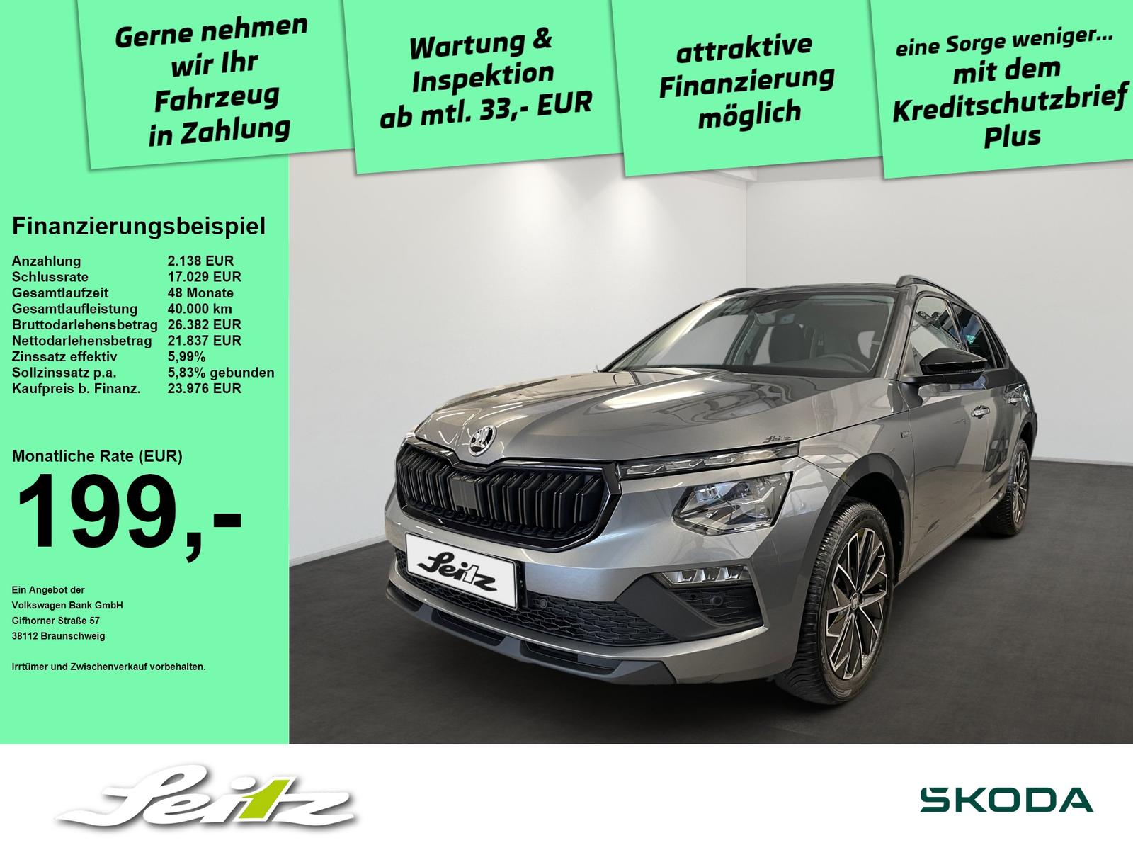 Skoda Kamiq 1.0 TSI Selection *AHK*MATRIX*KAMERA*NAVI*