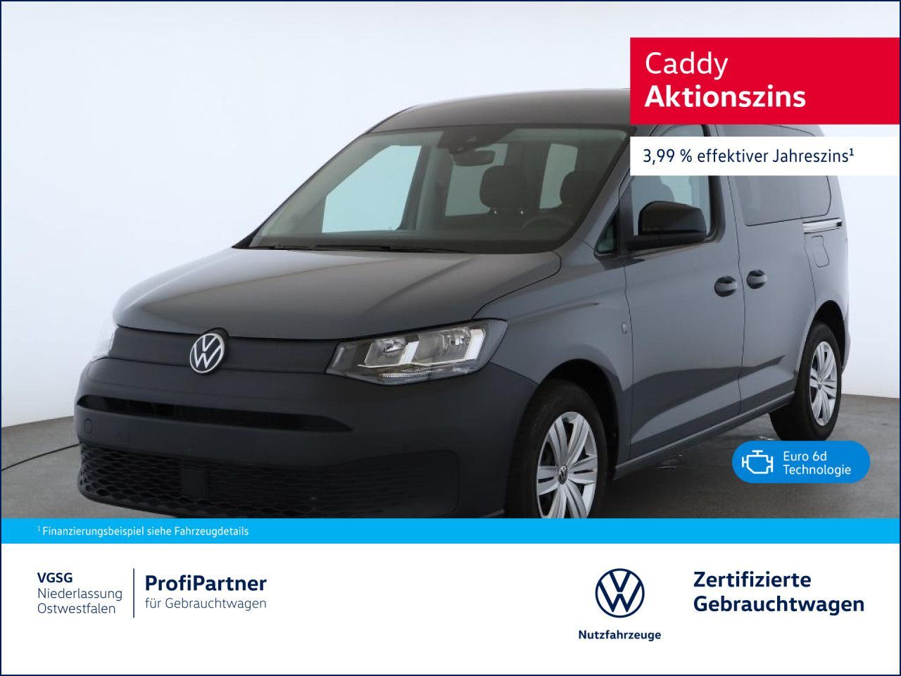 Volkswagen Caddy Basis 1.5 TSI AHK Ganzjahresreifen Klima