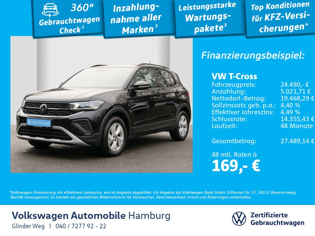 Volkswagen T-Cross 1.0 TSI Life DSG Navi Einparkhilfe AppCo