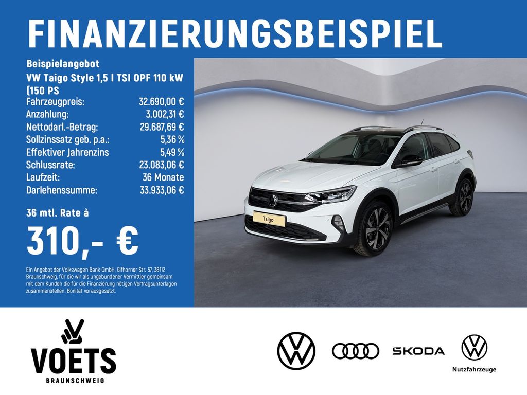 Taigo Style 1,5 l TSI OPF 110 kW (150 PS TRAVELA