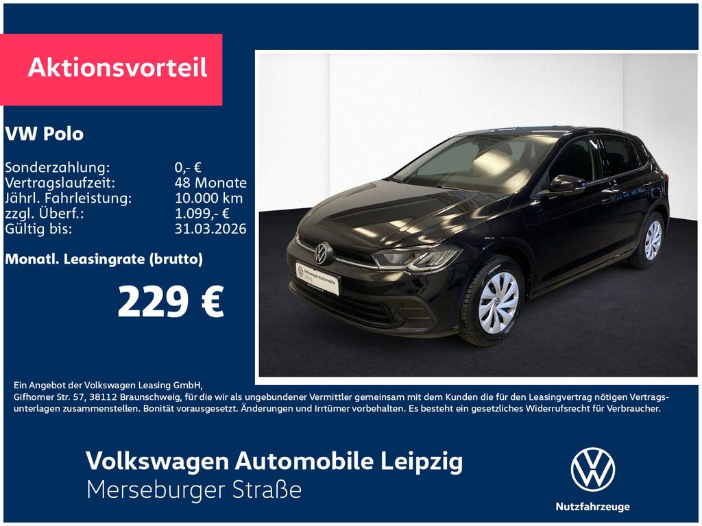 Polo Life 1.0 l TSI 85 kW Preisvorteil 1879 €