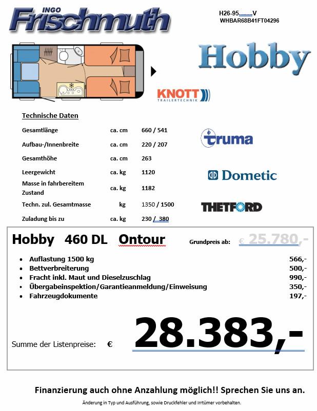 Hobby OnTour 460 DL Bettverbreiterung
