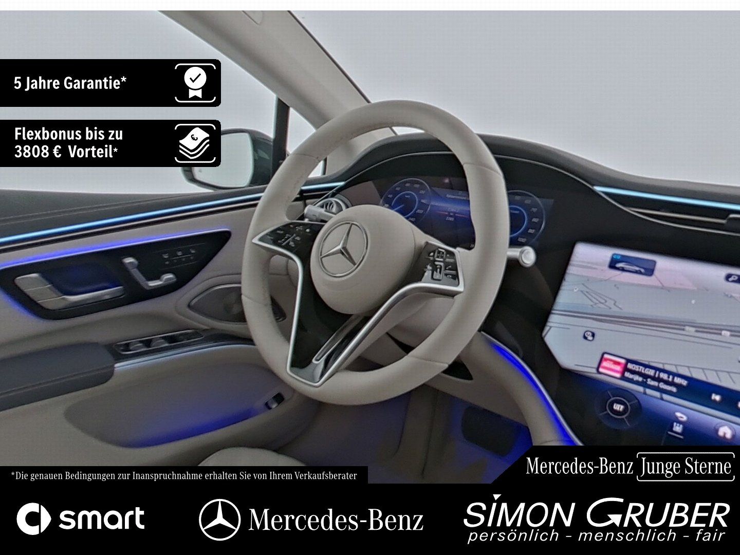 Fahrzeugabbildung Mercedes-Benz EQS 580 4M AMG Exklusive 4*Massage HUD Burm Digi