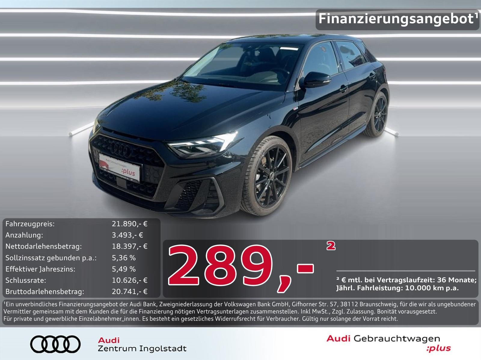 Audi A1 Sportback S line LED PDC+ NAVI+ Optik-schw.+