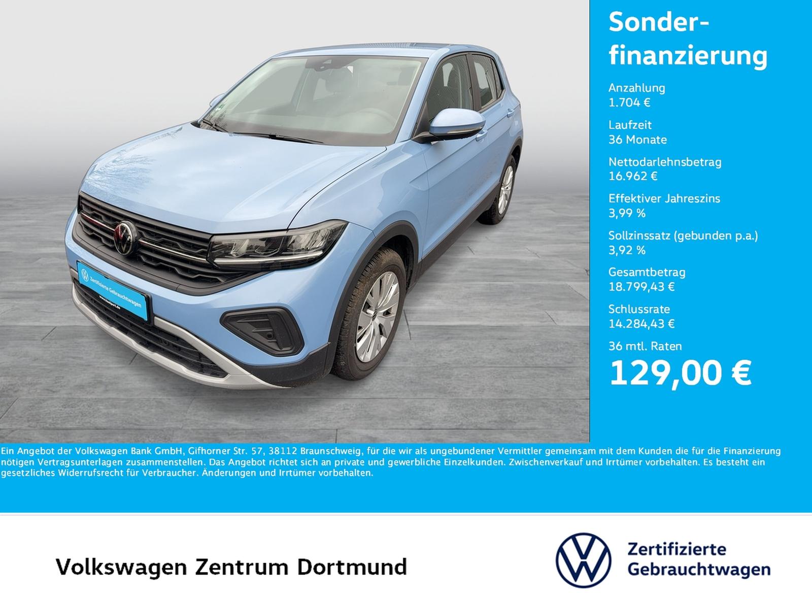 Volkswagen T-Cross 1.0 CARPLAY SITZHEIZUNG LED EINPARKHILFE