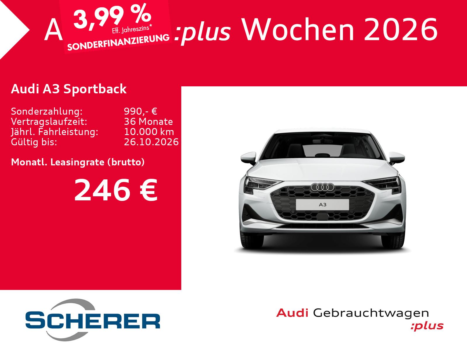Audi A3 Sportback Advanced TFSI LED NAVI EINPARKHILFE, миниатюра 3