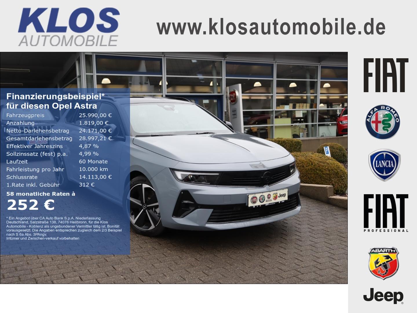 Opel Astra SPORTS TOURER GS 1.2 130 PS TURBO AT8 AGR 