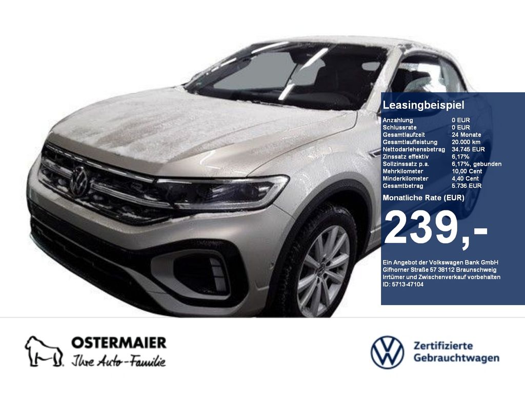 Volkswagen T-Roc Cabriolet R-LINE BLACK 1.5TSI 150PS DSG NP