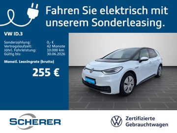Volkswagen Leasingangebot: Volkswagen ID.3 Pro Perf. 58kWh IQ.LIGHT WäPu RFK ACC