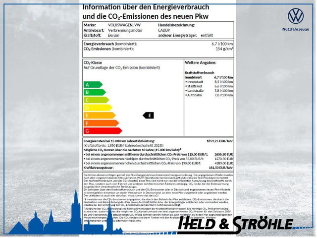 Volkswagen Caddy Life 5-Sitzer 1,5 l TSI 7-Gang-DSG