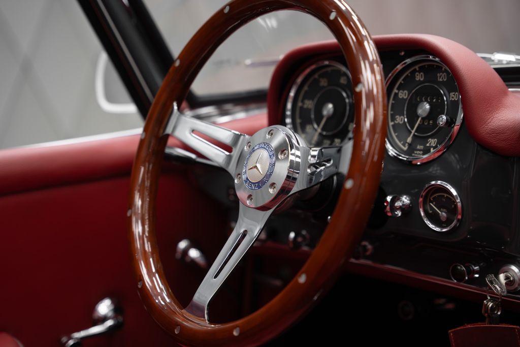 190 SL Cabriolet Baujahr 1955/56 Grau / Rot - Bild 18