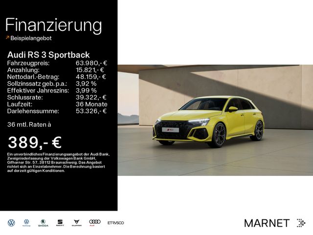 Audi RS 3 Sportback*Matrix*B&O*Optikpaket*Sitzheiizun