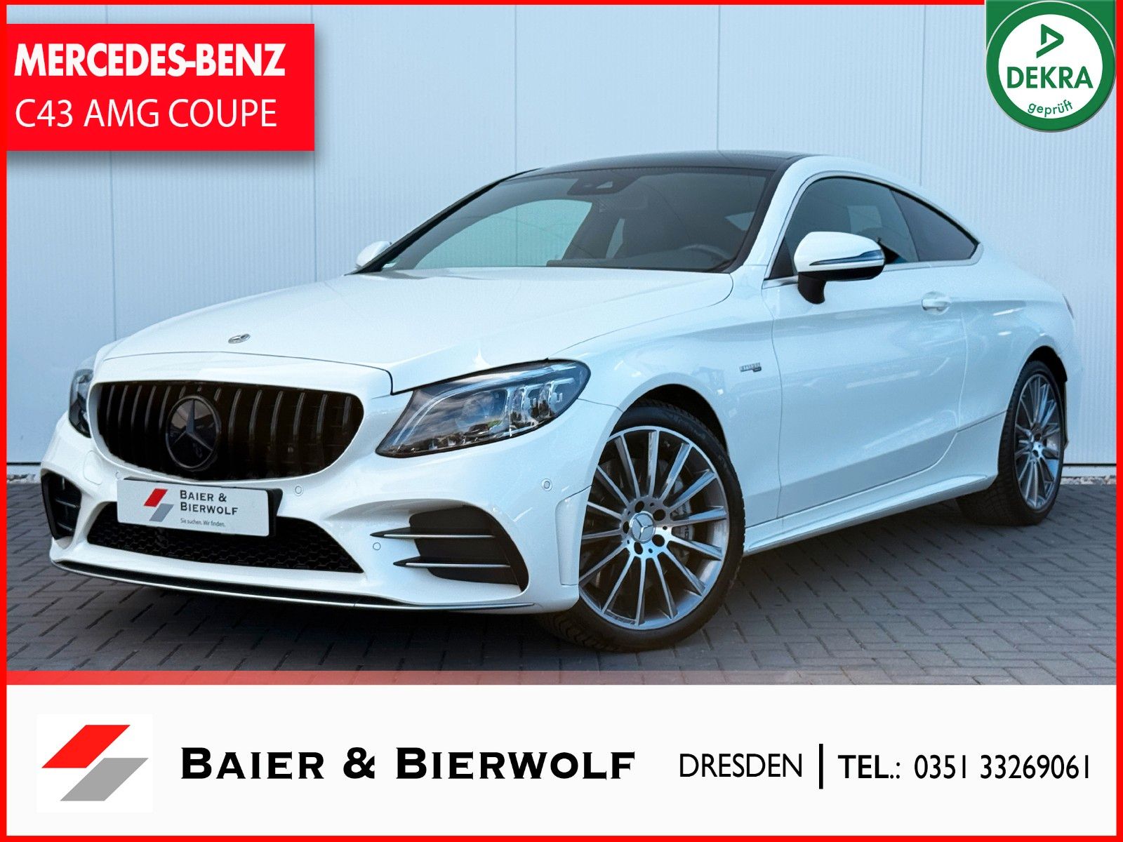 MERCEDES-BENZ C 43 AMG Coupe 4Matic MULITBEAM PANO SPORTAGA