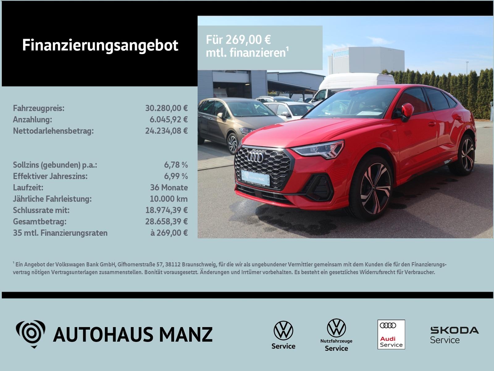 Audi Q3 Sportback 35 TDI S line KLIMA LED NAVI ALU