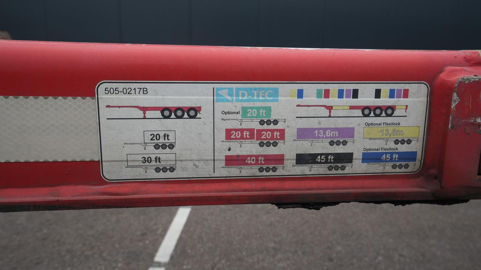 D-TEC VCC-01 FLEXITRAILER MULTI CONTAINER CHASSIS