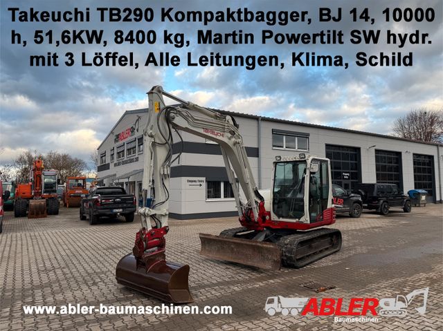 Takeuchi TB290 Martin Powertilt SW hydr 3 Löffel Klima