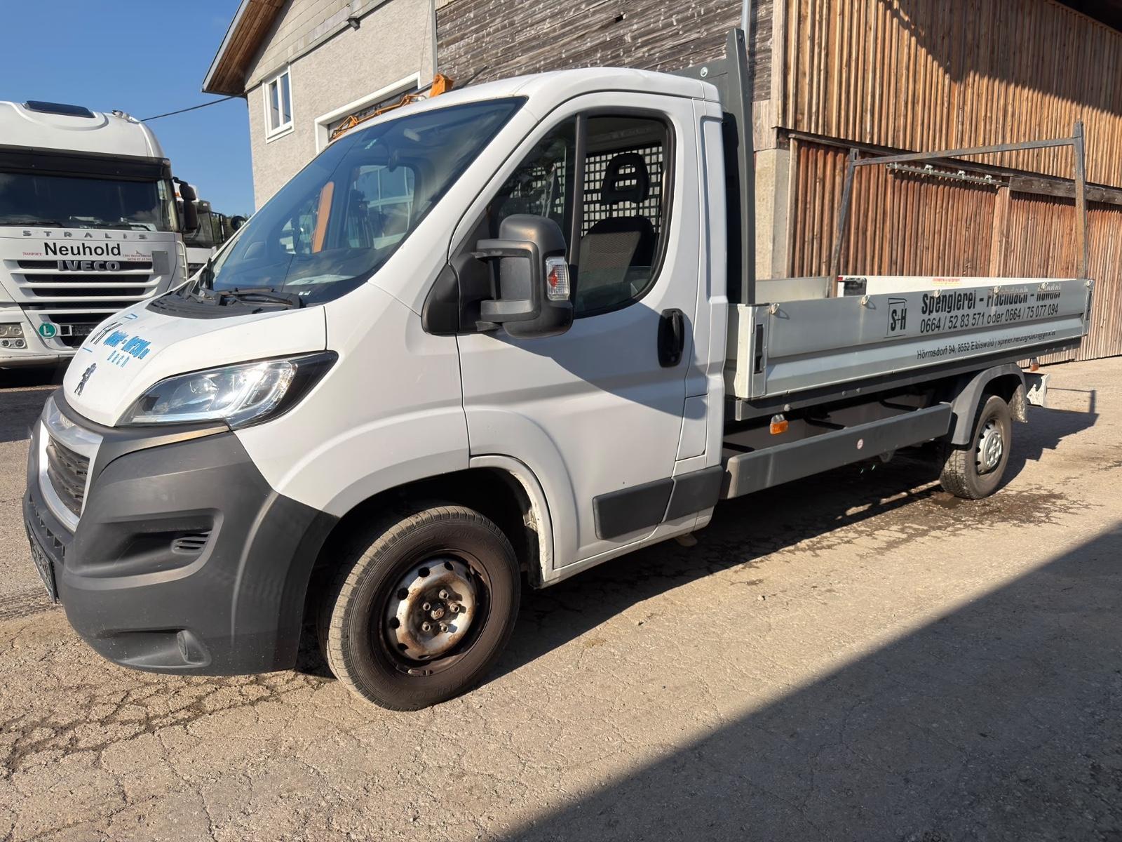 Peugeot Boxer Pritsche 3,84m Lang *Klima*Bj2021