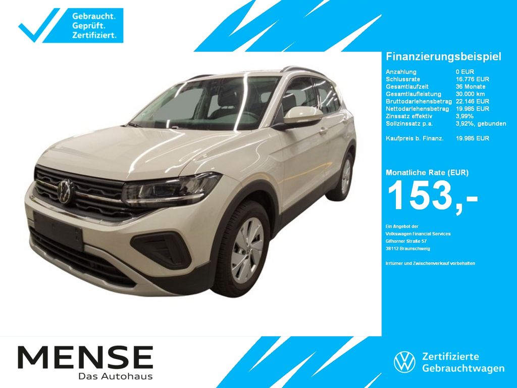 Volkswagen T-Cross 1.0 TSI CarPlay ACC LED Navi VirtualCP