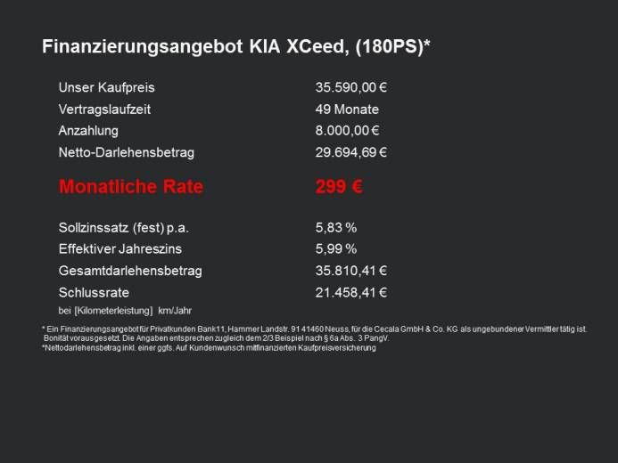 Kia XCEED 1.6T 180 DCT SPI SD SITZ ADV imagem 2