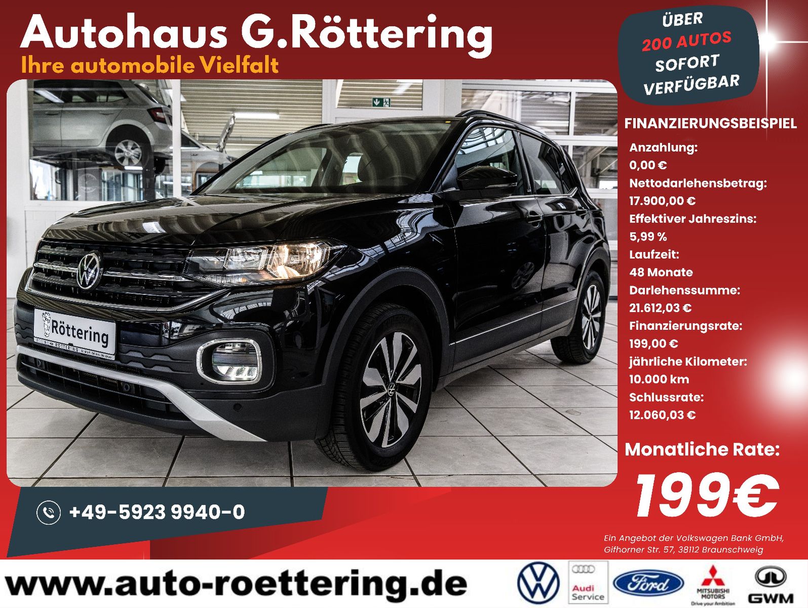 Fahrzeugabbildung Volkswagen T-Cross +SHZ +KAMERA +NAVI +ACC