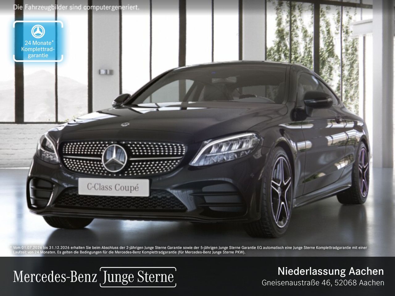 Mercedes-Benz C 200 Coupé AMG/Night/Pano/Sound/LED/Kam