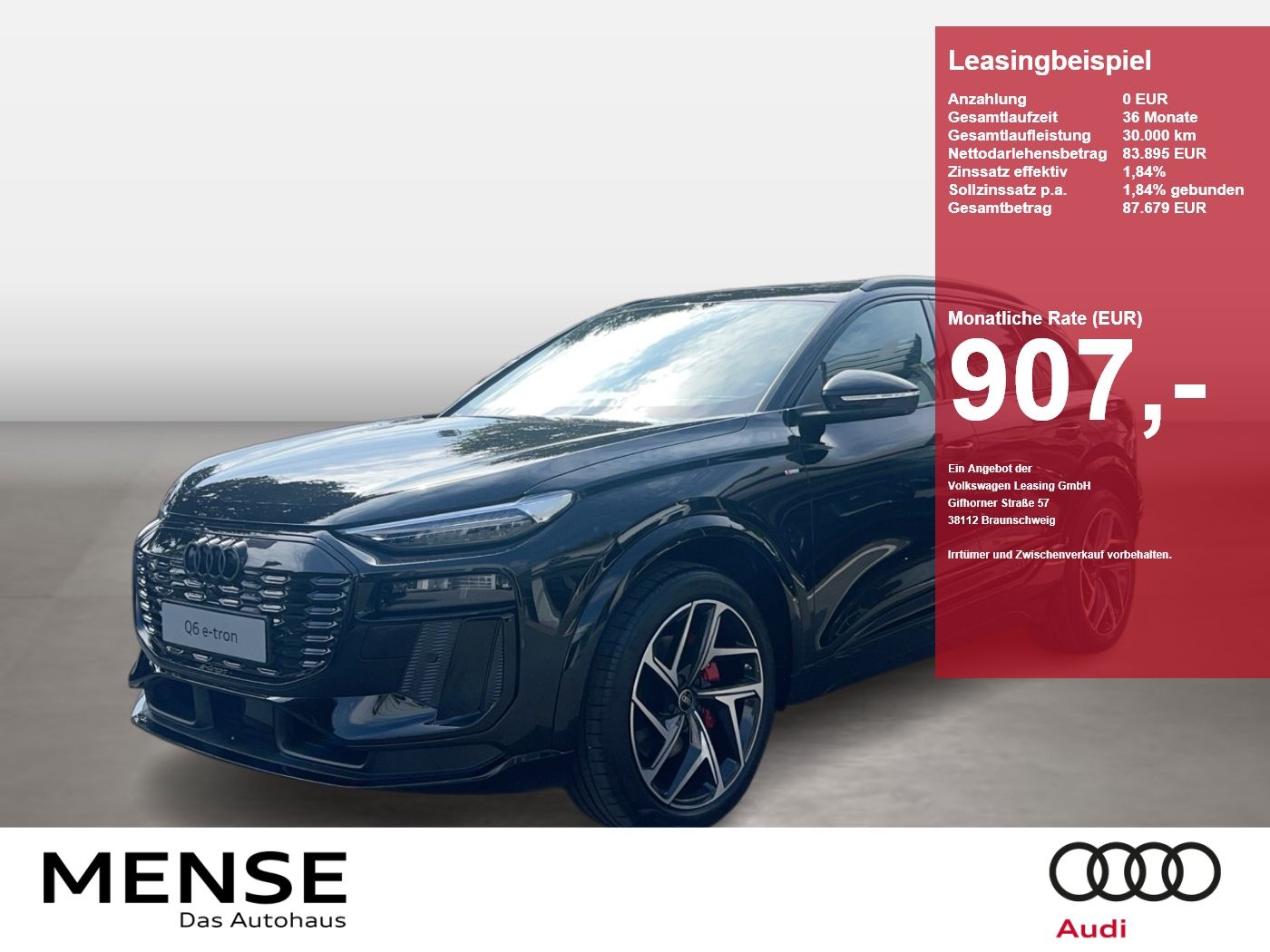 Audi Q6 SUV e-tron quattro 315 kW Matrix B&O