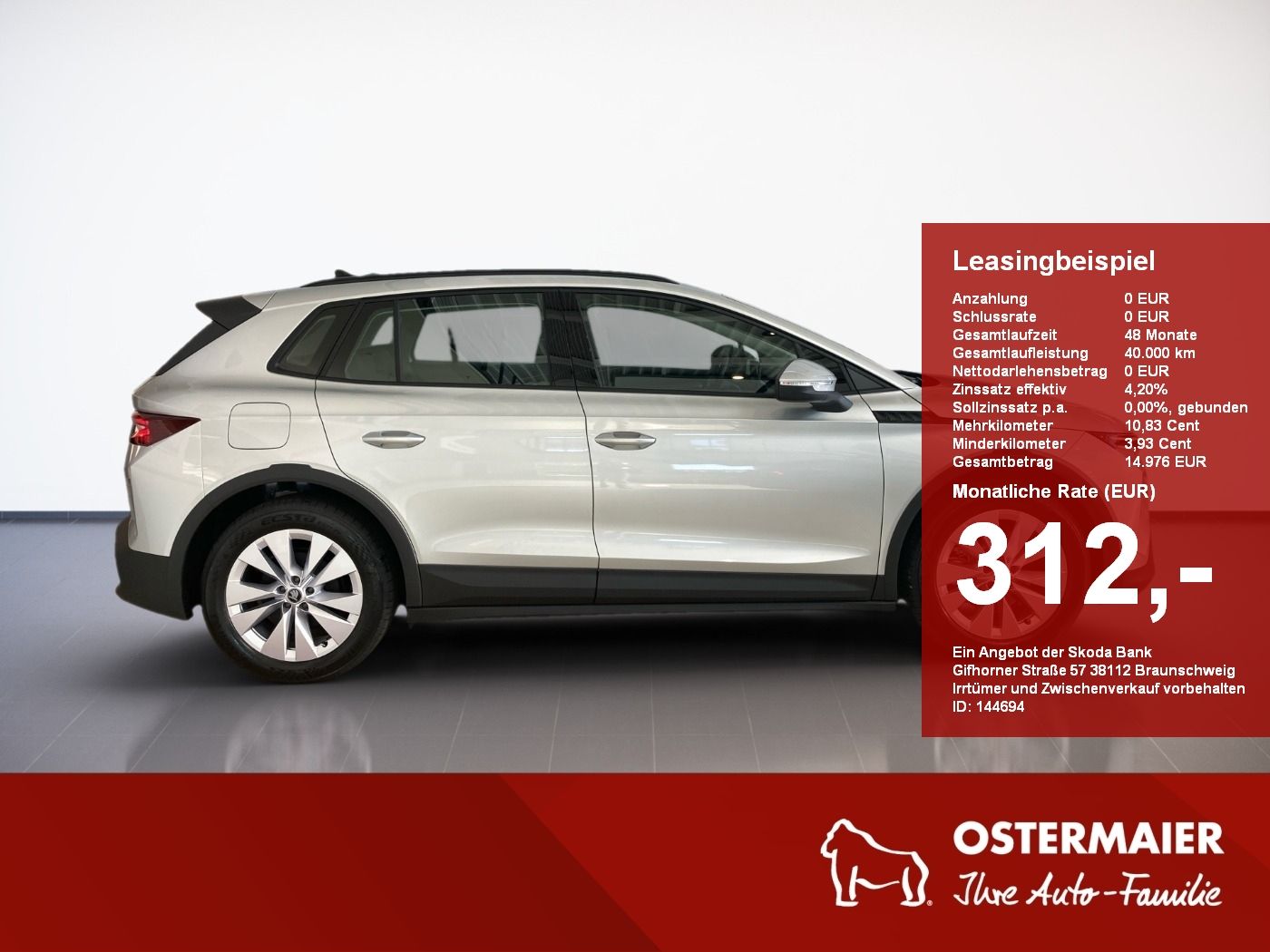Skoda Elroq 50 Tour LED.AHK-Vorbereitung.SHZG.SMART.Si