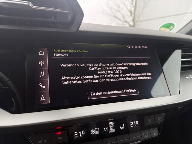 A3 35 1.5 TFSI Limousine advanced Apple CarPlay