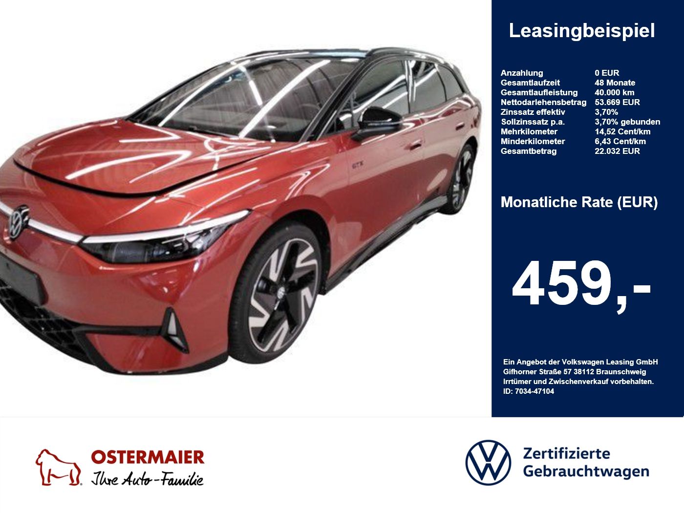 Volkswagen ID.7 Tourer GTX 340PS 4M ACC.5J-G.WÄRMEPU foto 1