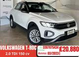 Andere Volkswagen T-Roc 2.0 TDI 150 CV DSG - Andere mit Diesel-Antrieb: Weiß, mit Navigationssystem, mit Klimaanlage