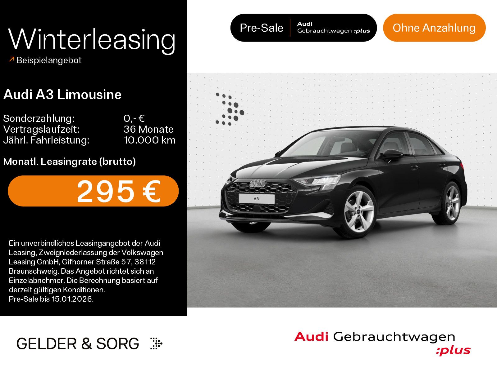 Audi A3 Limousine 35 TFSI advanced AHK*LED*RFK*Virtua