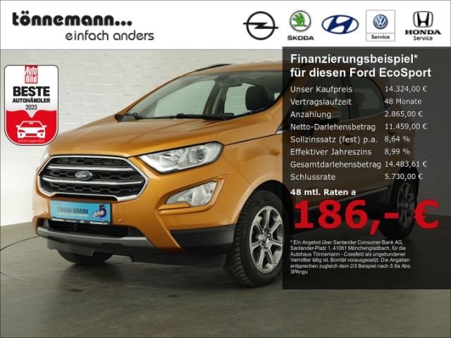 Ford EcoSport TITANIUM AT+ANHÄNGERKUPPLUNG+NAVI+SITZ-